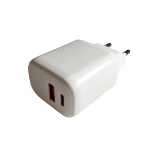 18W Type-C + USB Fast Charger Europe
