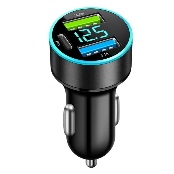 Dual USB Port and Type-C Car Fast charger