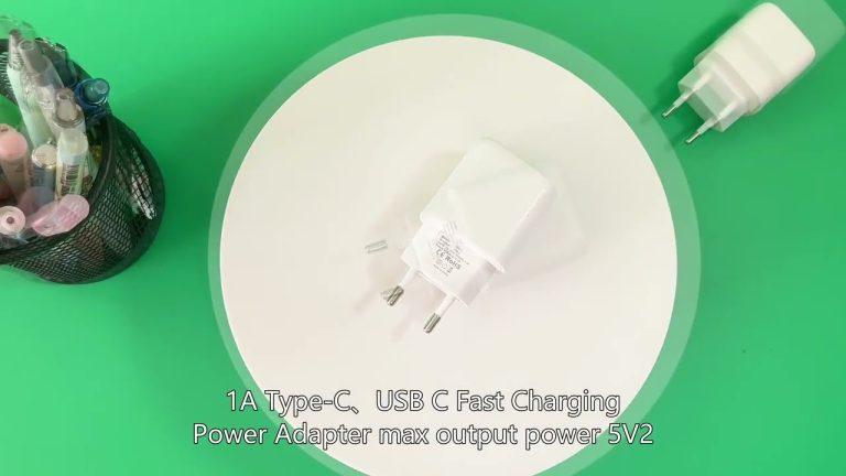 2023 Hot sale Europe AC Plug 5V2.1A Wallplug GaN Type C Fast Charger Adapter for iphone samsung